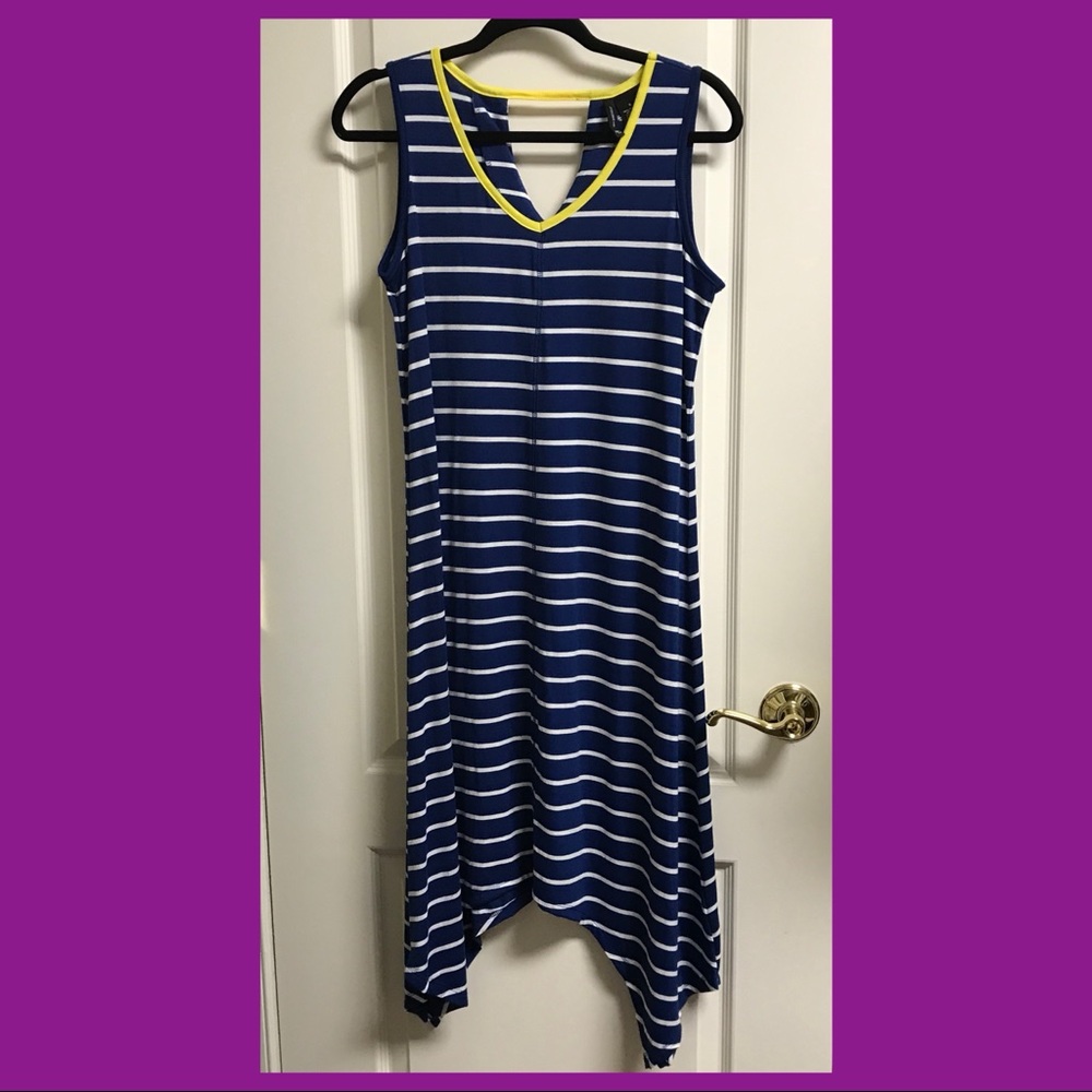 ND New Directions Striped Midi Dress, Size Small